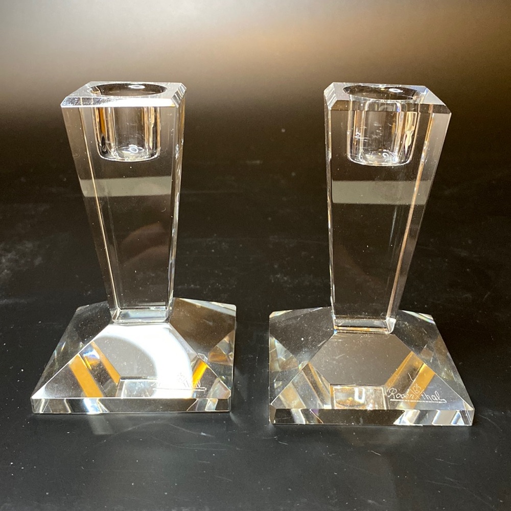 Rosenthal Crystal Candle Holders